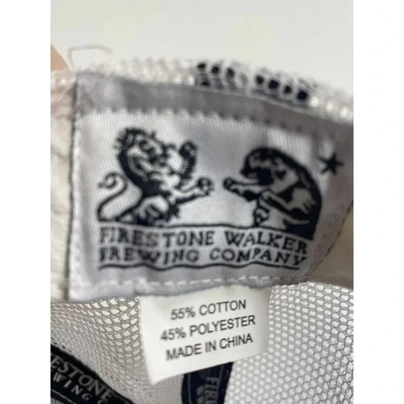 Firestone Walker Brewing Company Gray Mesh Trucker Adjustable Snapback Hat Cap - Picture 6 of 7